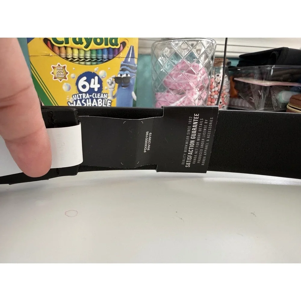 Dickies Genuine Leather Workwear Belt Black XL 42-44‎ 11IP020021 NWT Durable